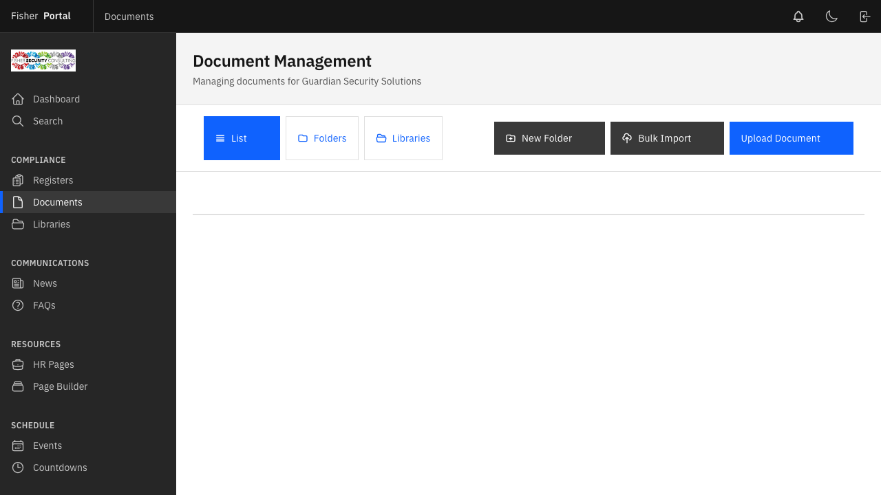 Document detail view showing file preview and metadata